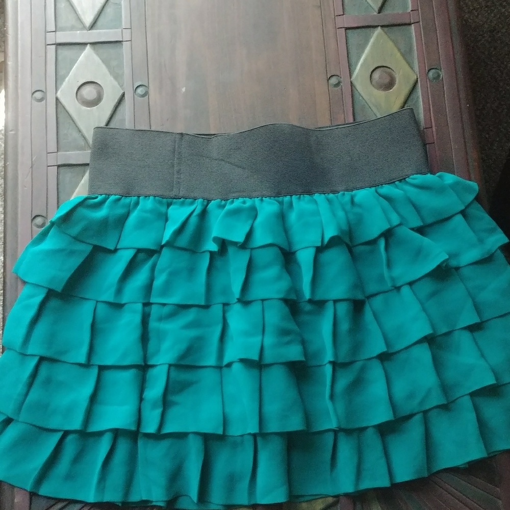 Blue/green skirt
